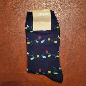 Christmas Lights Trouser Socks From J.Crew, New With Tags